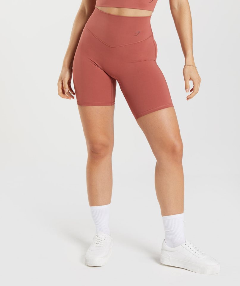 Szorty Gymshark Elevate Cycling Damskie Brązowe | PL 987YAC